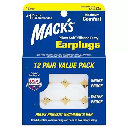 Mack's Pillow Soft Silicone Earplugs